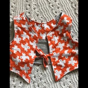 Handmade Baby Halloween Ghost Vest NEW